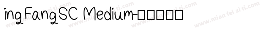 ingFangSC Medium字体转换